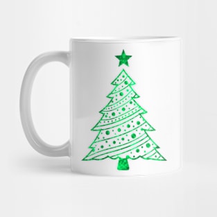 Decked out Xmas tree Mug